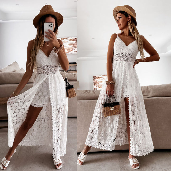 edler Sommer Jumpsuit mit eleganten Spitzen