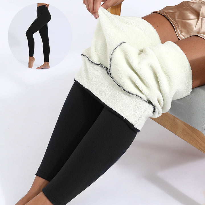 Flauschige, gefütterte Winterleggings für Frauen