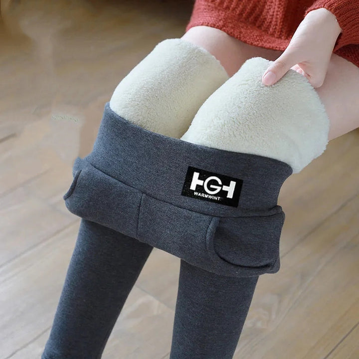 gefütterte Winterleggins mit Hosentaschen